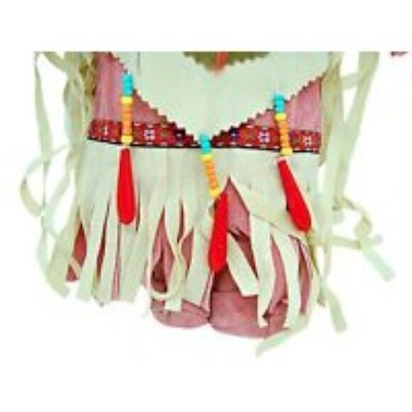 Golden Keepsake Native American Porcelain Doll Dressed Collector Vintage Sz 17" - Picture 2 of 12